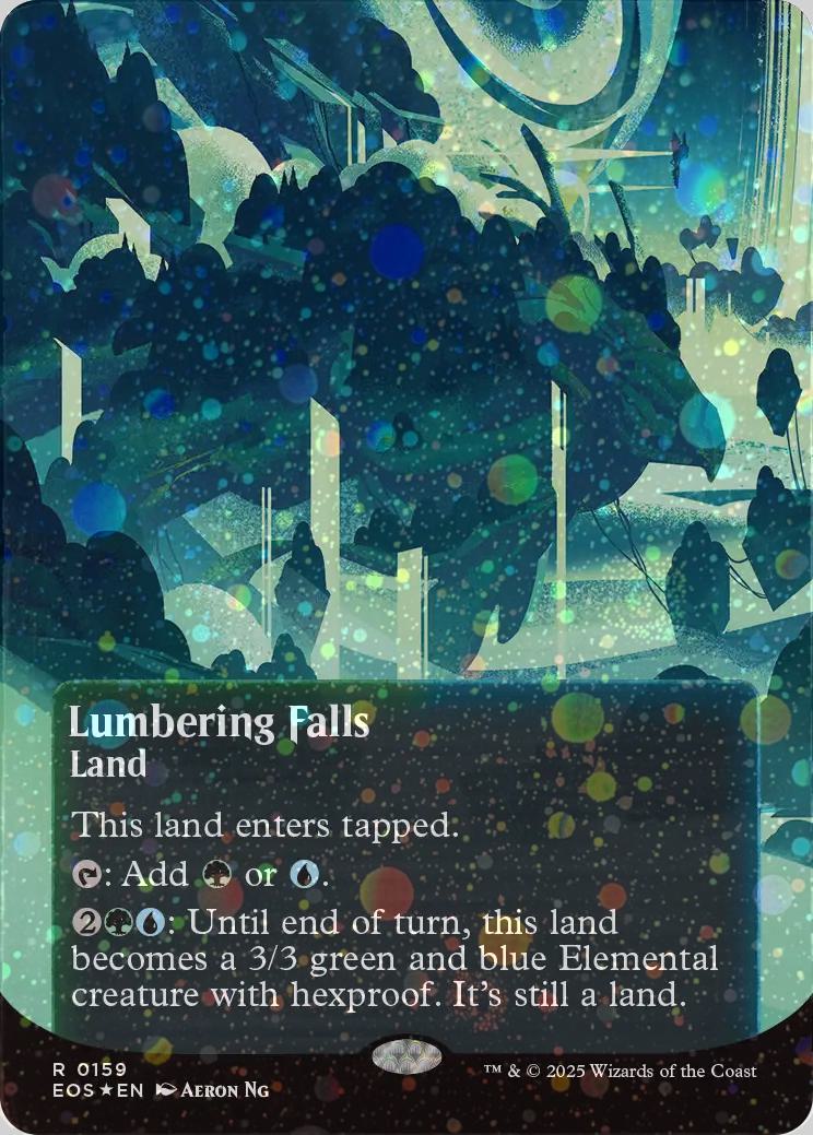 Lumbering Falls [159] [Borderless] [Poster] [Edge of Eternities: Stellar Sights] [Galaxy Foil]