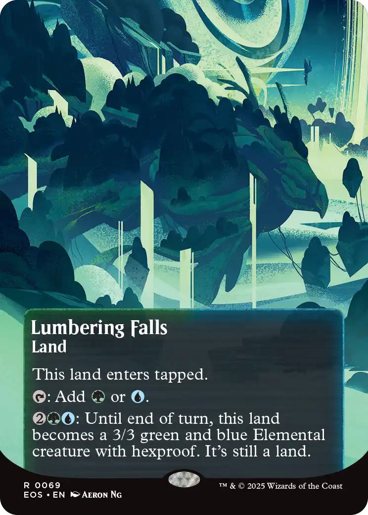 Lumbering Falls [69] [Borderless] [Poster] [Edge of Eternities: Stellar Sights] [Non-Foil]