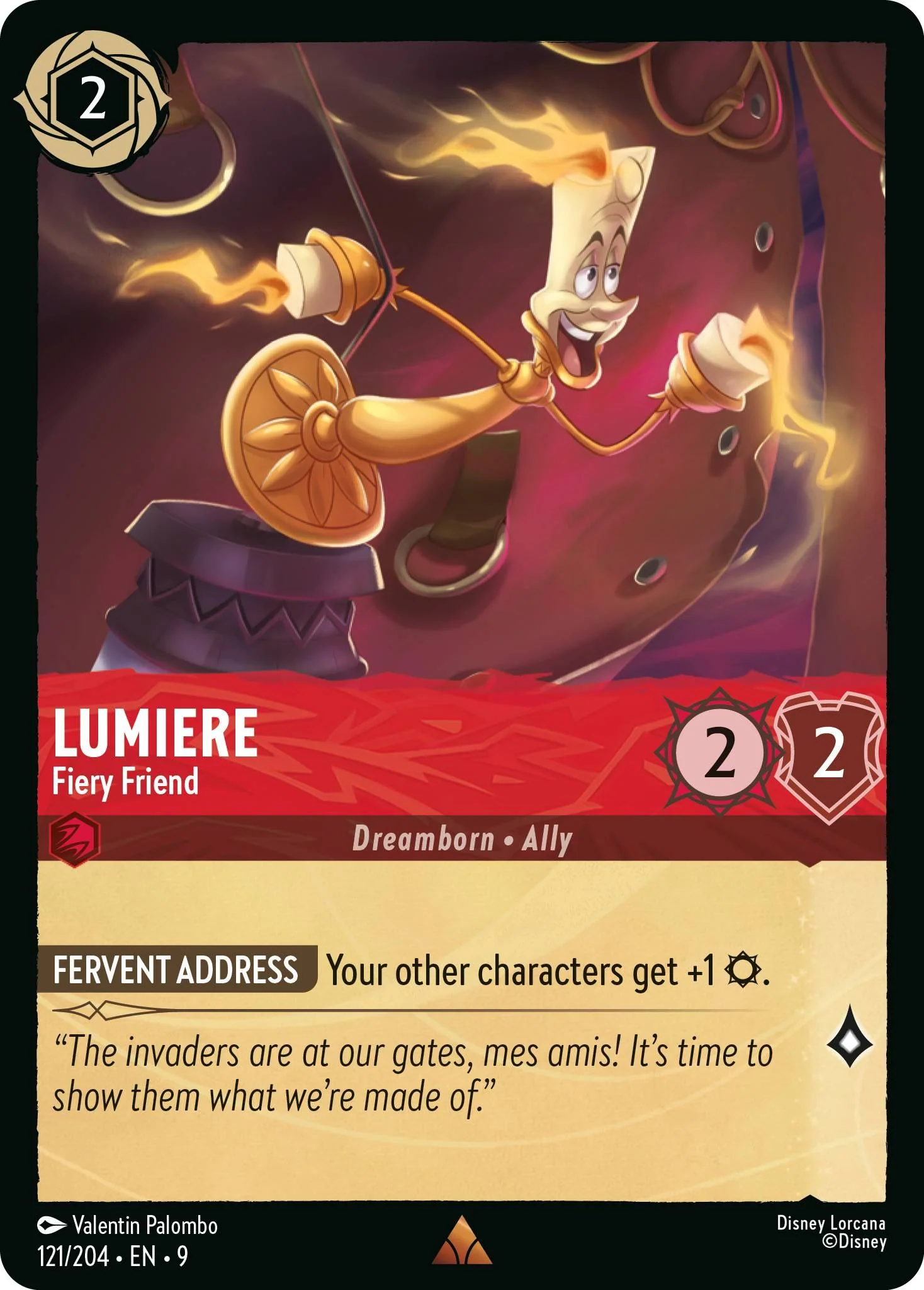 Lumiere - Fiery Friend - 121/204 [Fabled] [Non-Foil]