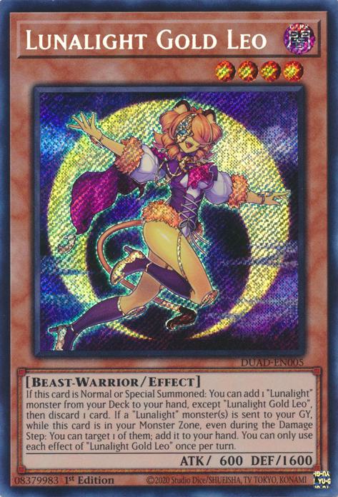 Lunalight Gold Leo - DUAD-EN005 - Secret Rare - 1st Edition