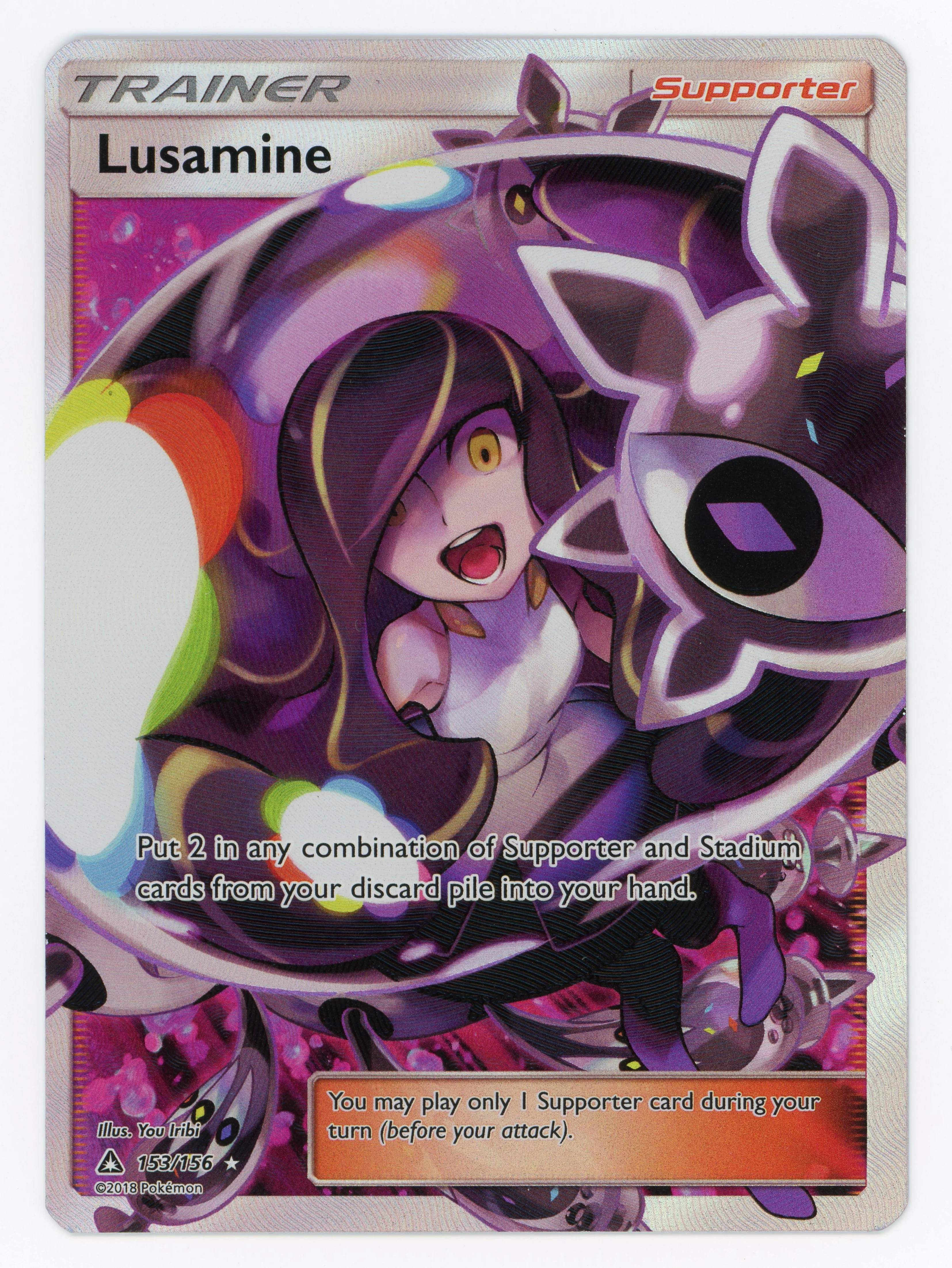 Lusamine - 153/156 - Rare Ultra - Ultra Rare - Scan 13943