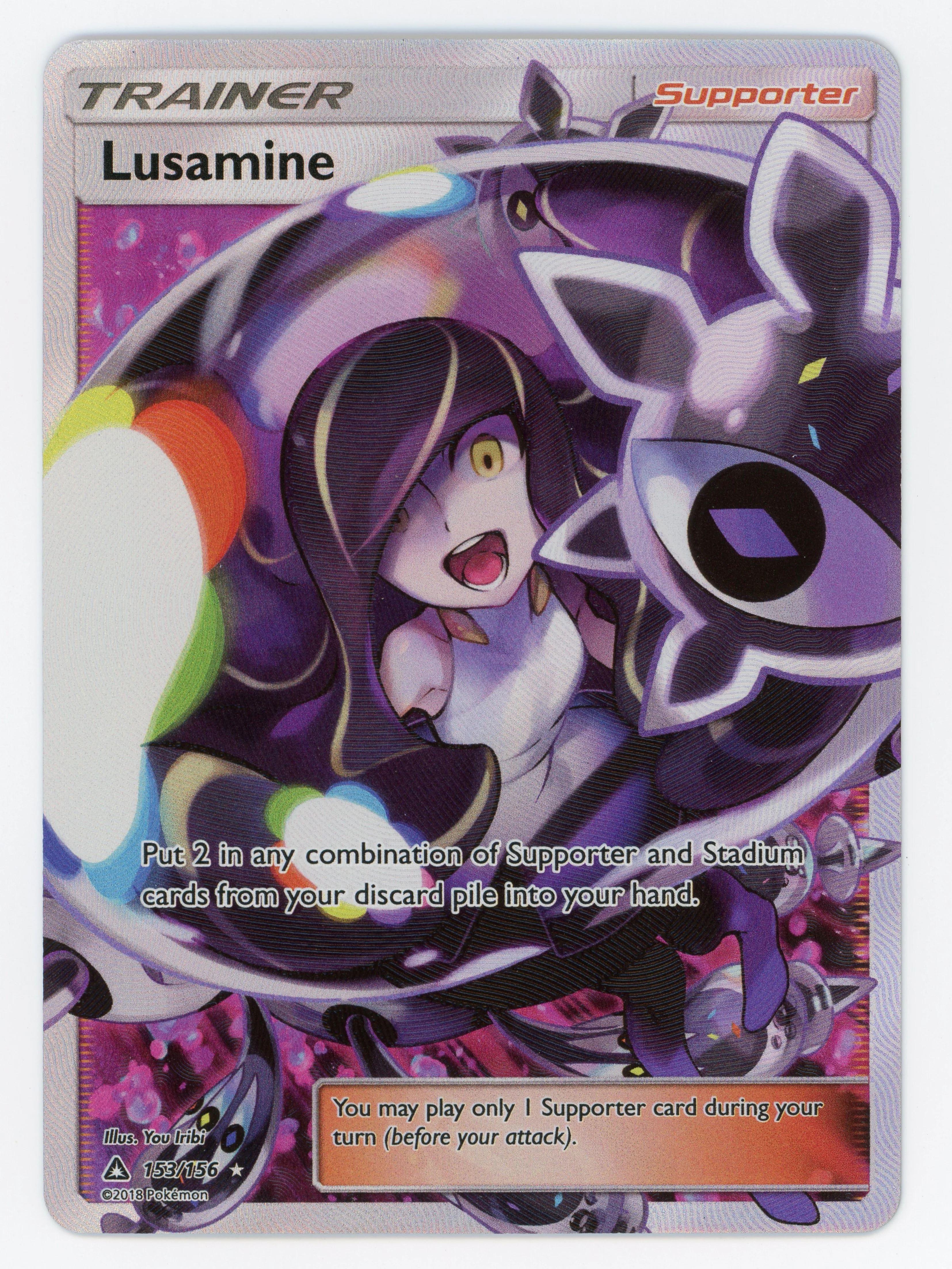 Lusamine - 153/156 - Rare Ultra - Ultra Rare - Scan 14028