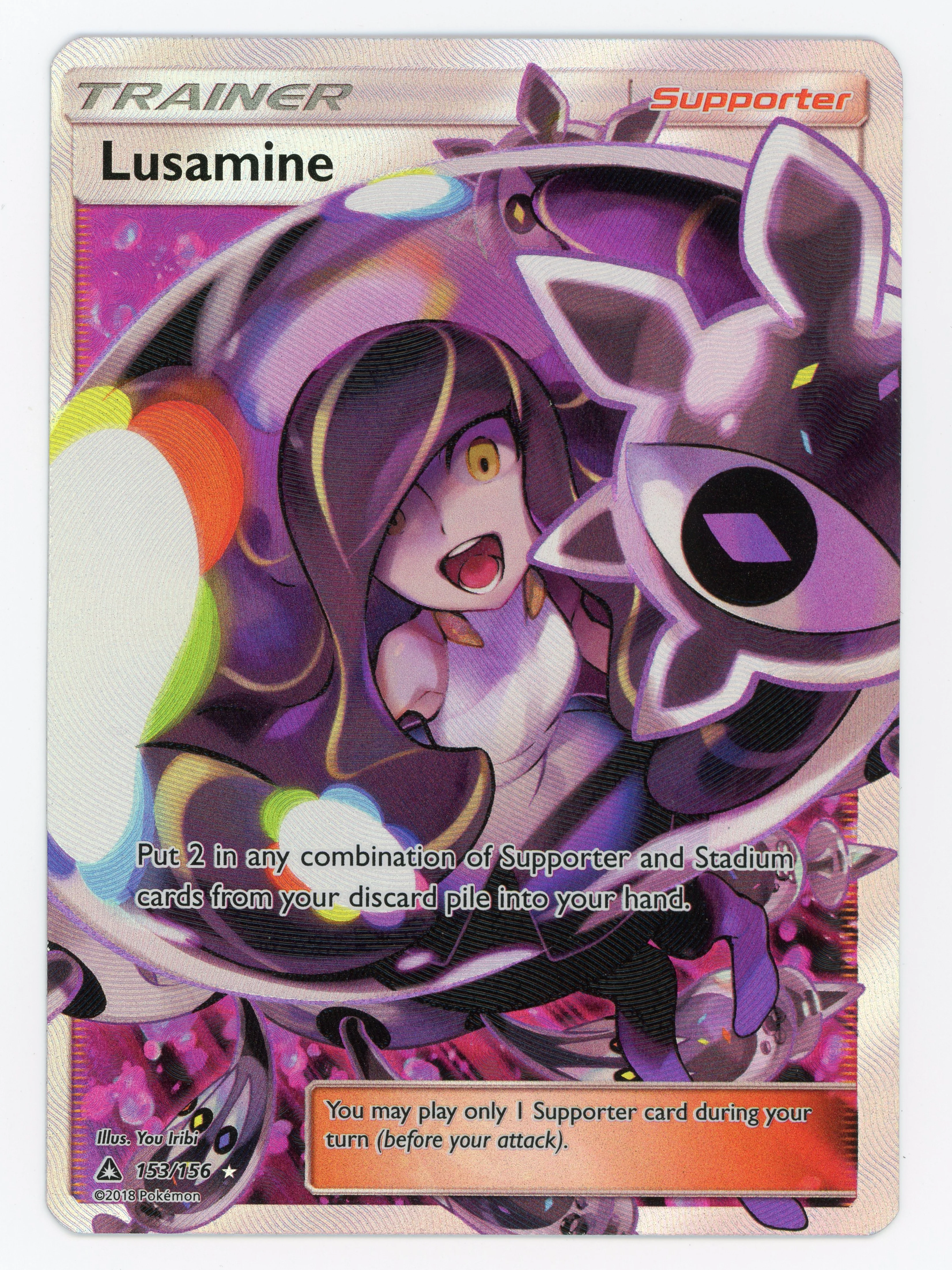Lusamine - 153/156 - Rare Ultra - Ultra Rare - Scan 15144