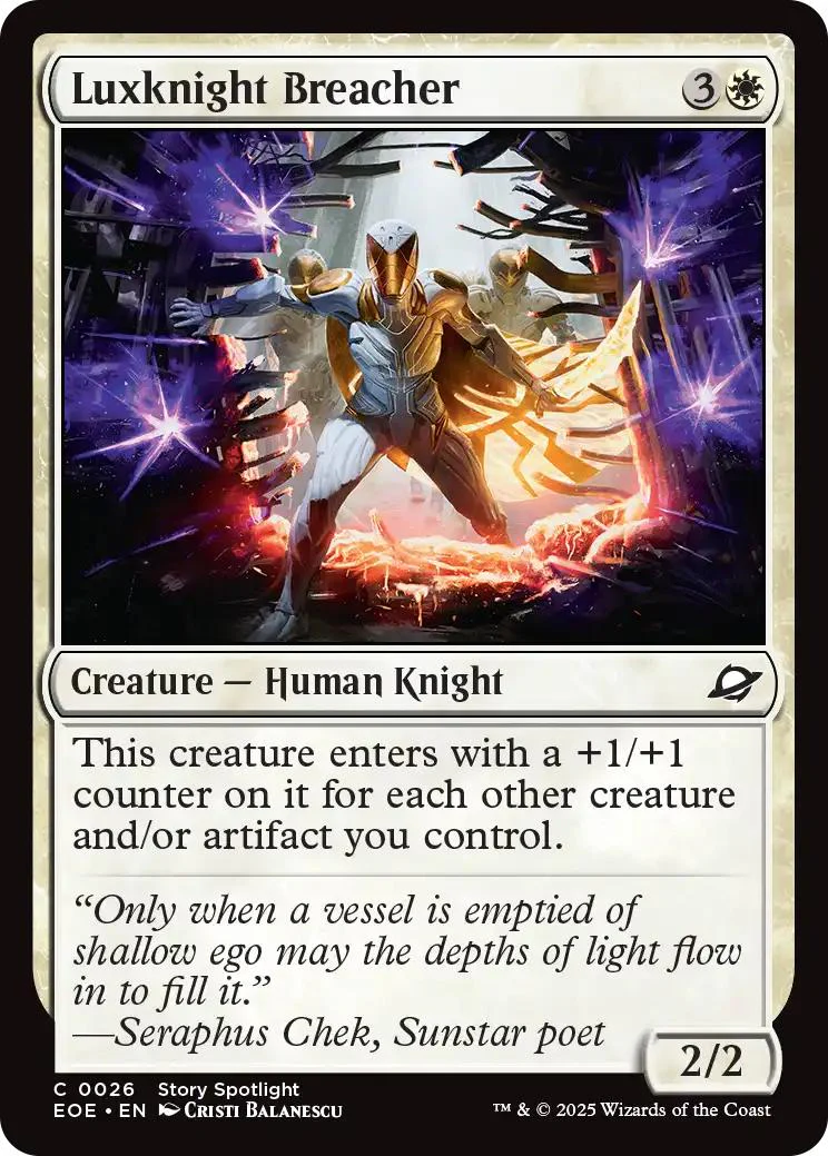 Luxknight Breacher [26] [Edge of Eternities] [Non-Foil]