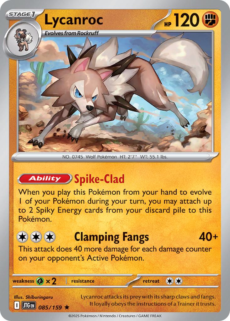 Lycanroc - 085/159 - Rare [sv09-085] [Holo]