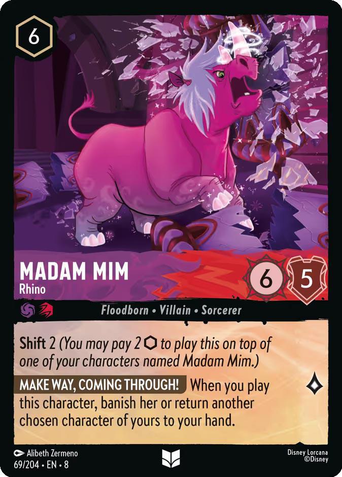 Madam Mim - Rhino - 69/204 [Reign of Jafar] [Non-Foil]