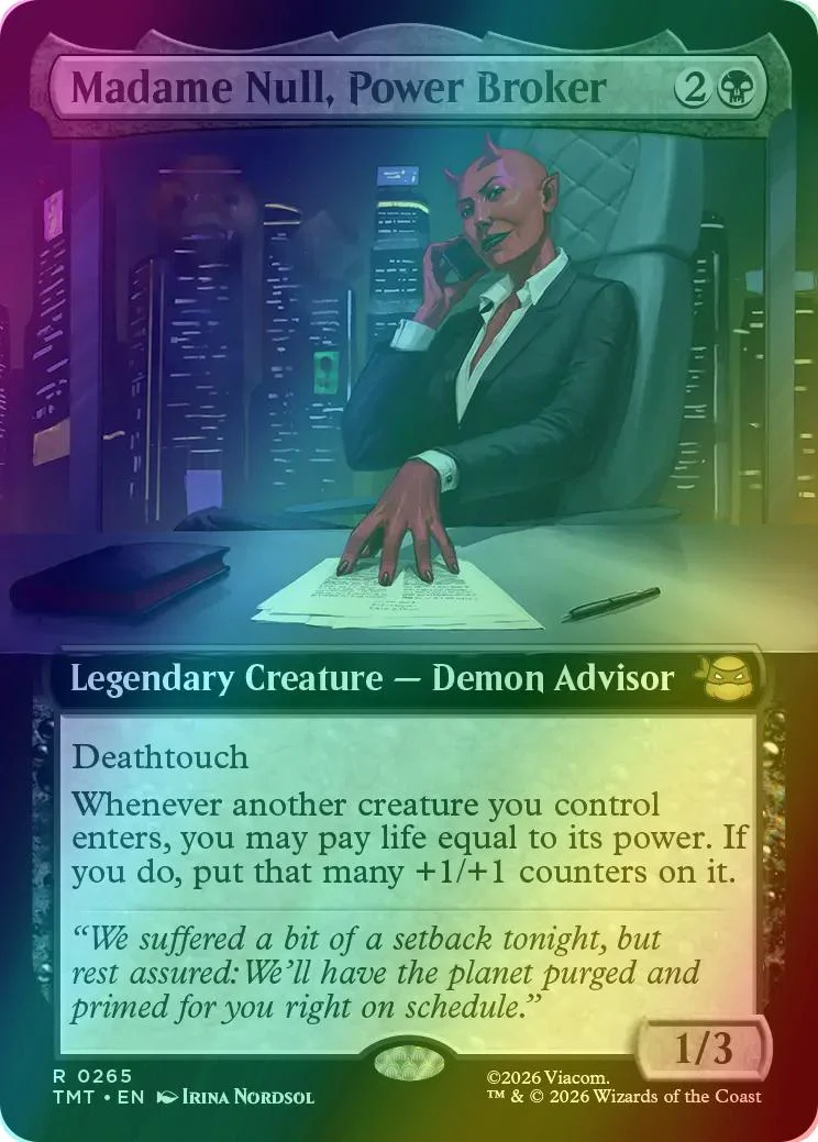 Madame Null, Power Broker [265] [Extended Art] [Teenage Mutant Ninja Turtles] [Foil]