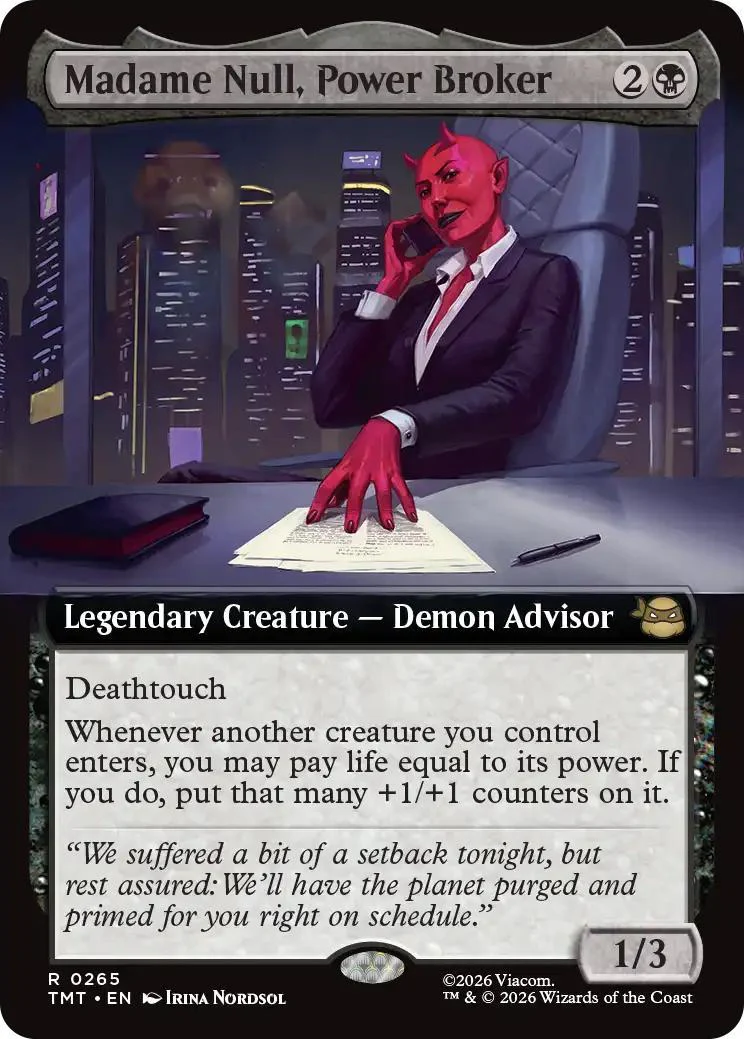 Madame Null, Power Broker [265] [Extended Art] [Teenage Mutant Ninja Turtles] [Non-Foil]