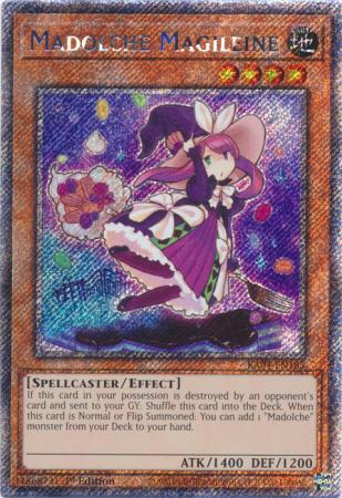 Madolche Magileine - RA04-EN185 - Platinum Secret Rare - 1st Edition