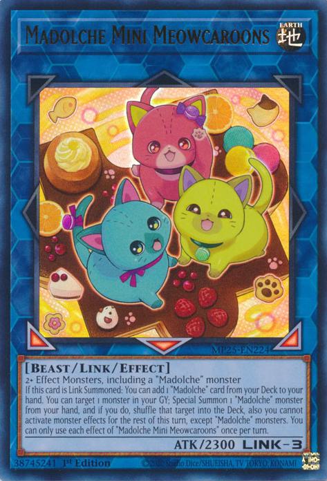 Madolche Mini Meowcaroons - MP25-EN224 - Ultra Rare - 1st Edition