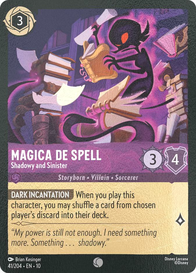 Magica De Spell - Shadowy and Sinister - 41/204 [Whispers in the Well] [Cold Foil]