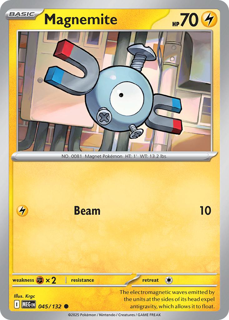 Magnemite - 045/132 - Common [me01-045] [Non-Holo]