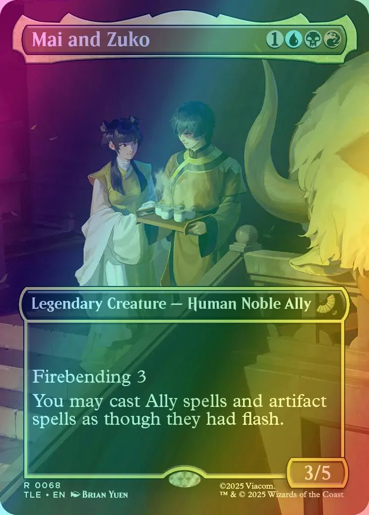 Mai and Zuko [68] [Borderless] [Scene] [Avatar: The Last Airbender Eternal] [Foil]