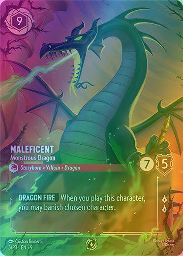 Maleficent - Monstrous Dragon (Store Championship) - 5/P3 [Disney Lorcana Promo Cards] [Holofoil]