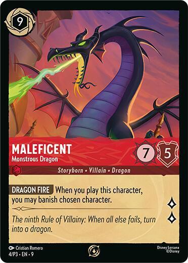 Maleficent - Monstrous Dragon (Store Championship Participant) - 4/P3 [Disney Lorcana Promo Cards] [Non-Foil]