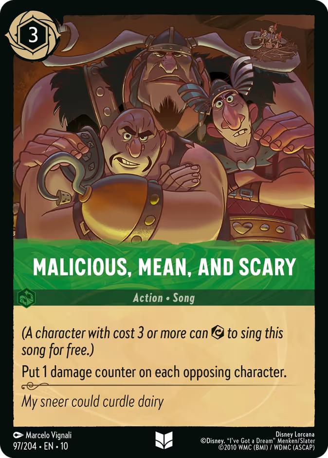 Malicious, Mean, and Scary - 97/204 [Whispers in the Well] [Non-Foil]
