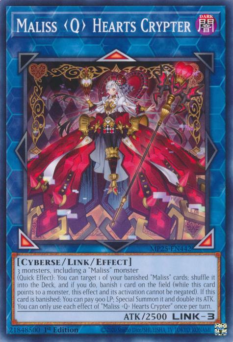 Maliss <Q> Hearts Crypter - MP25-EN442 - Common - 1st Edition