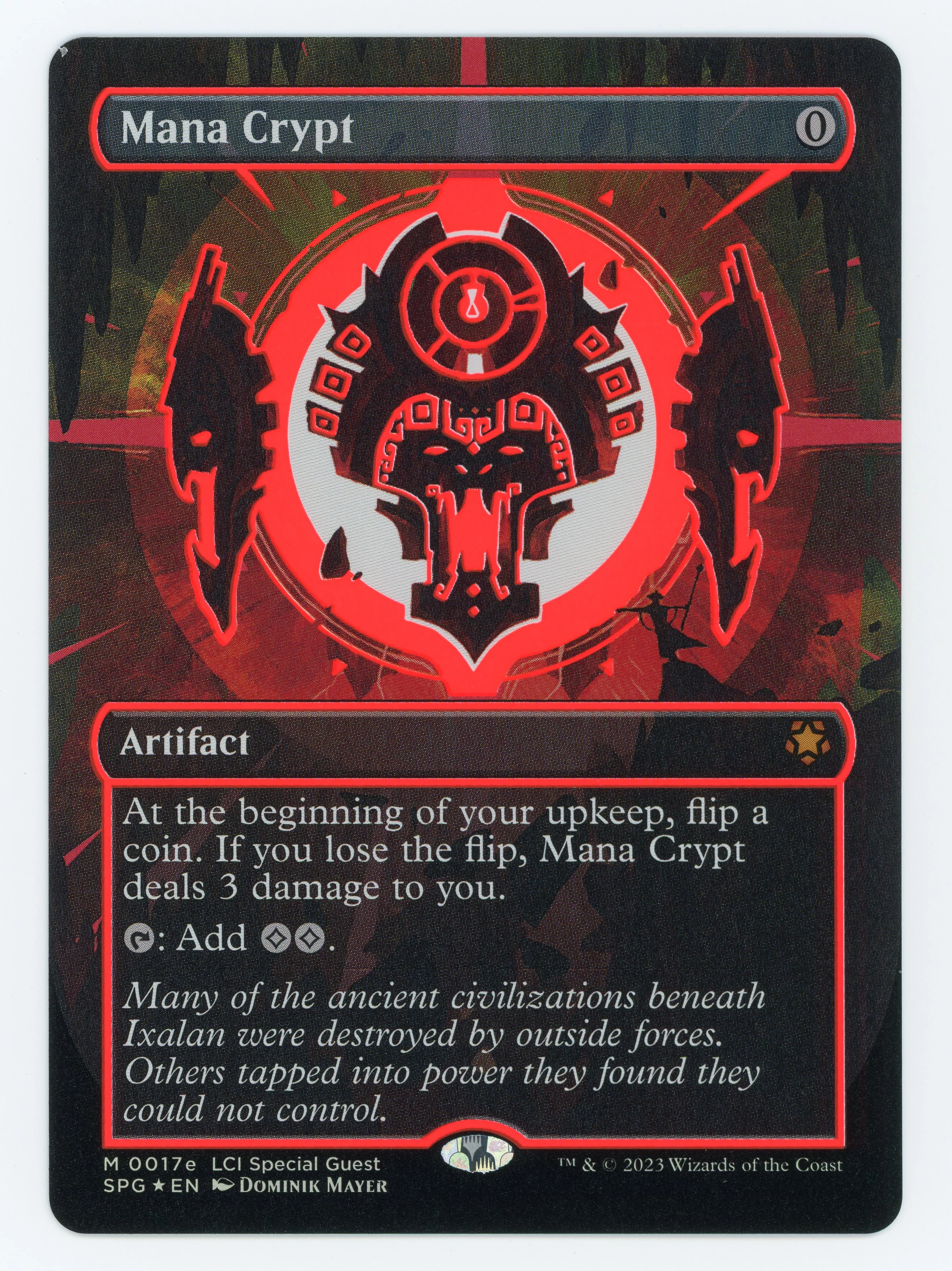 Mana Crypt - Neon Ink Showcase - Red - Foil - Scan 14621
