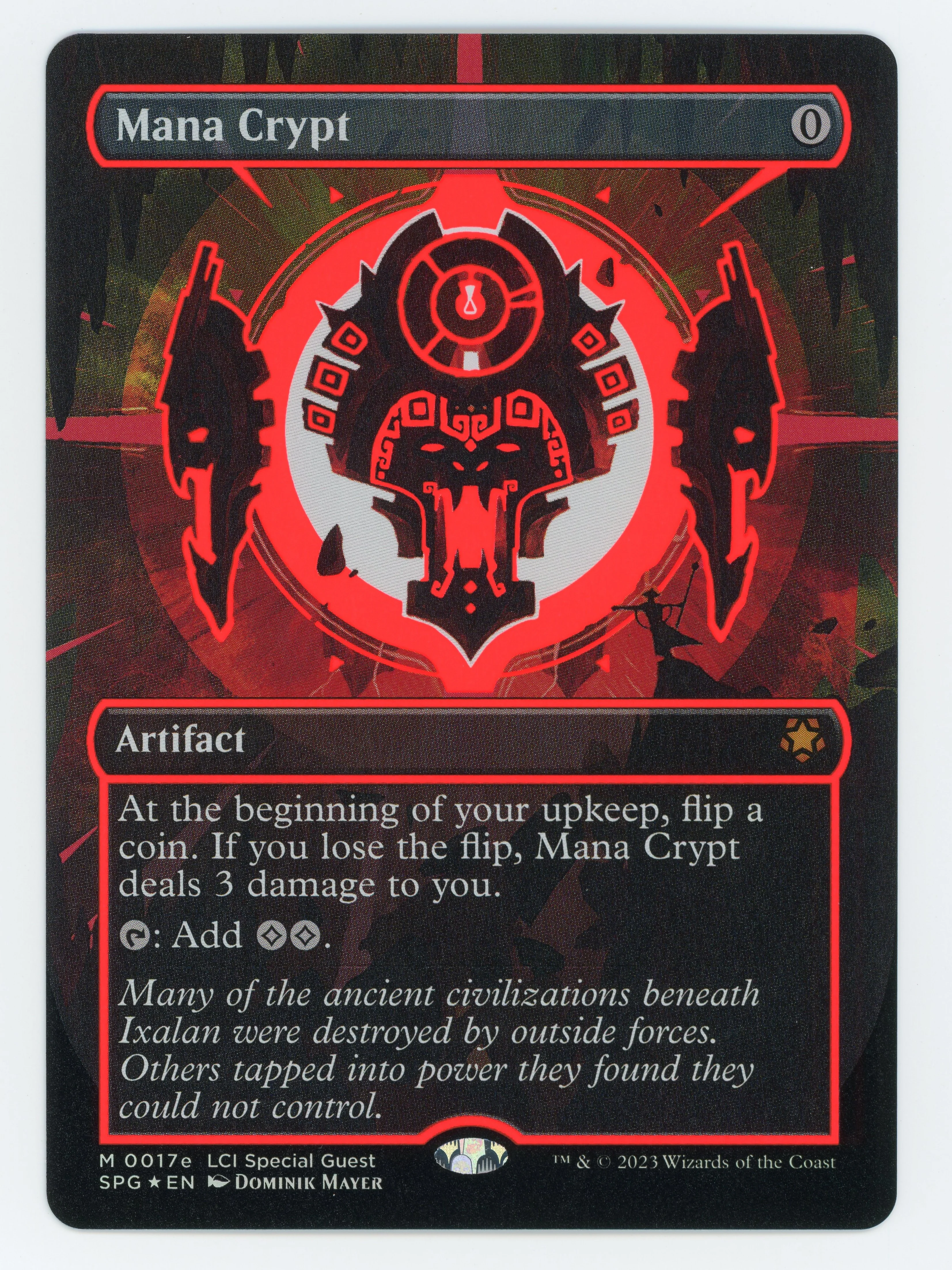 Mana Crypt - Neon Ink Showcase - Red - Foil - Scan 15495