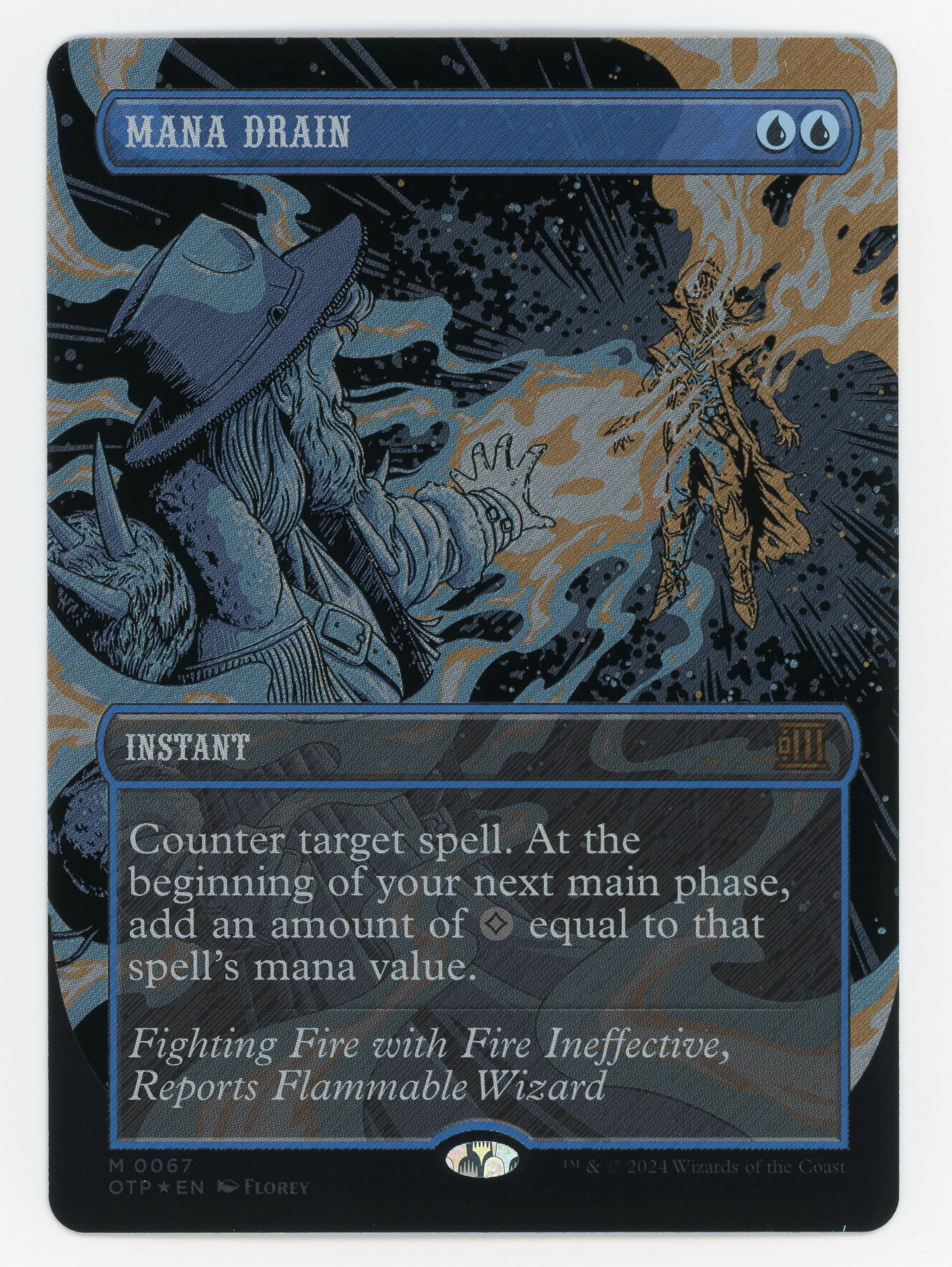 Mana Drain - Borderless - Textured Foil - Scan 14814