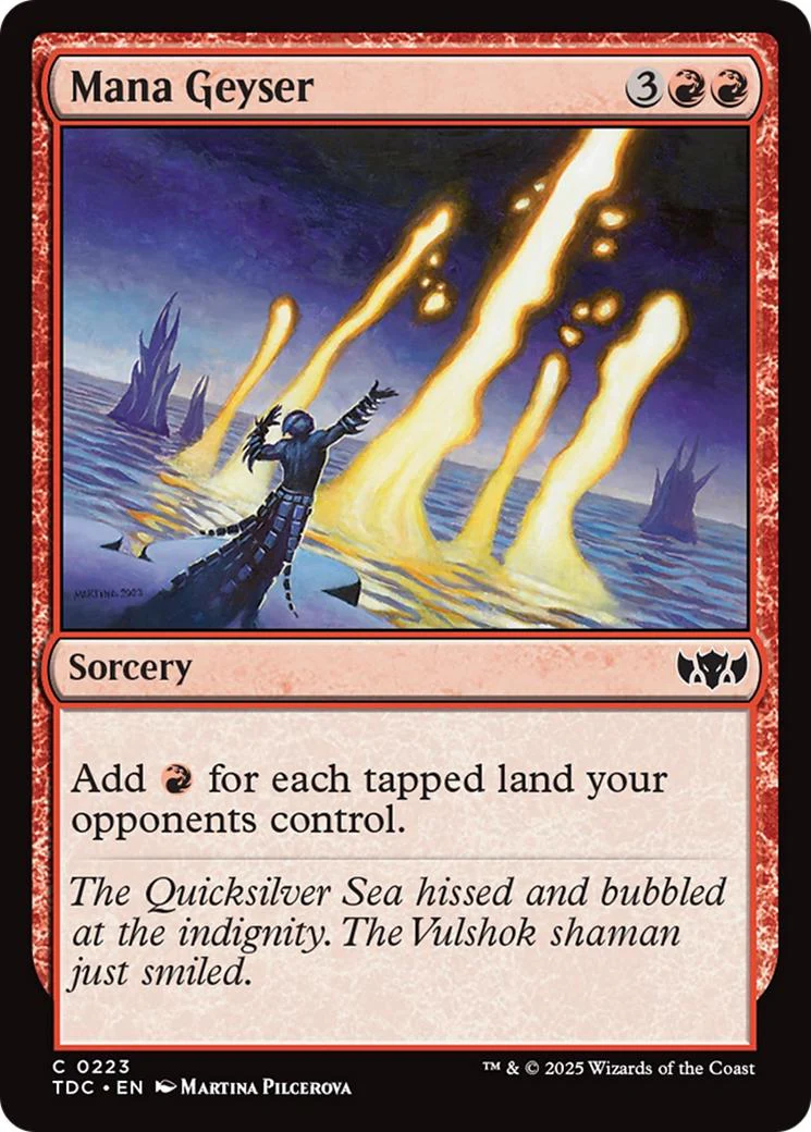 Mana Geyser [223] [Tarkir: Dragonstorm: Commander] [Non-Foil]