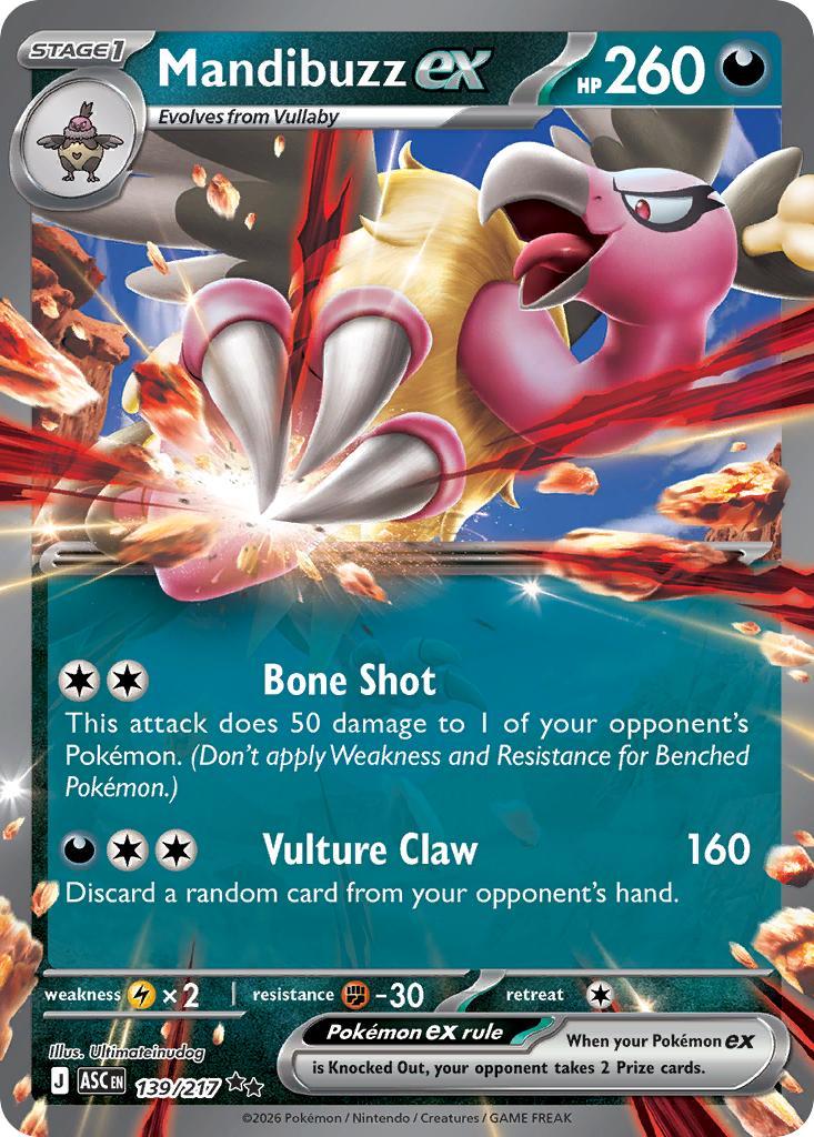 Mandibuzz ex - 139/217 - Double Rare [me025-139] [Ultra]