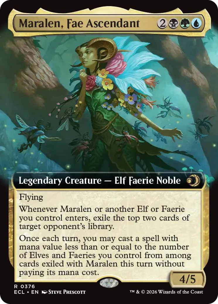 Maralen, Fae Ascendant [376] [Extended Art] [Lorwyn Eclipsed] [Non-Foil]
