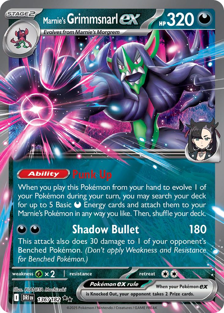 Marnie's Grimmsnarl ex - 136/182 - Double Rare [sv10-136] [Ultra]