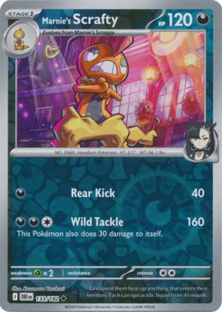 Marnie's Scrafty - 133/182 - Uncommon [sv10-133] [Reverse Holo]