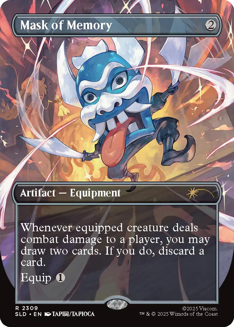 Mask of Memory [2309] [Borderless] [The Ember Island Players] [Secret Lair Drop] [Non-Foil]