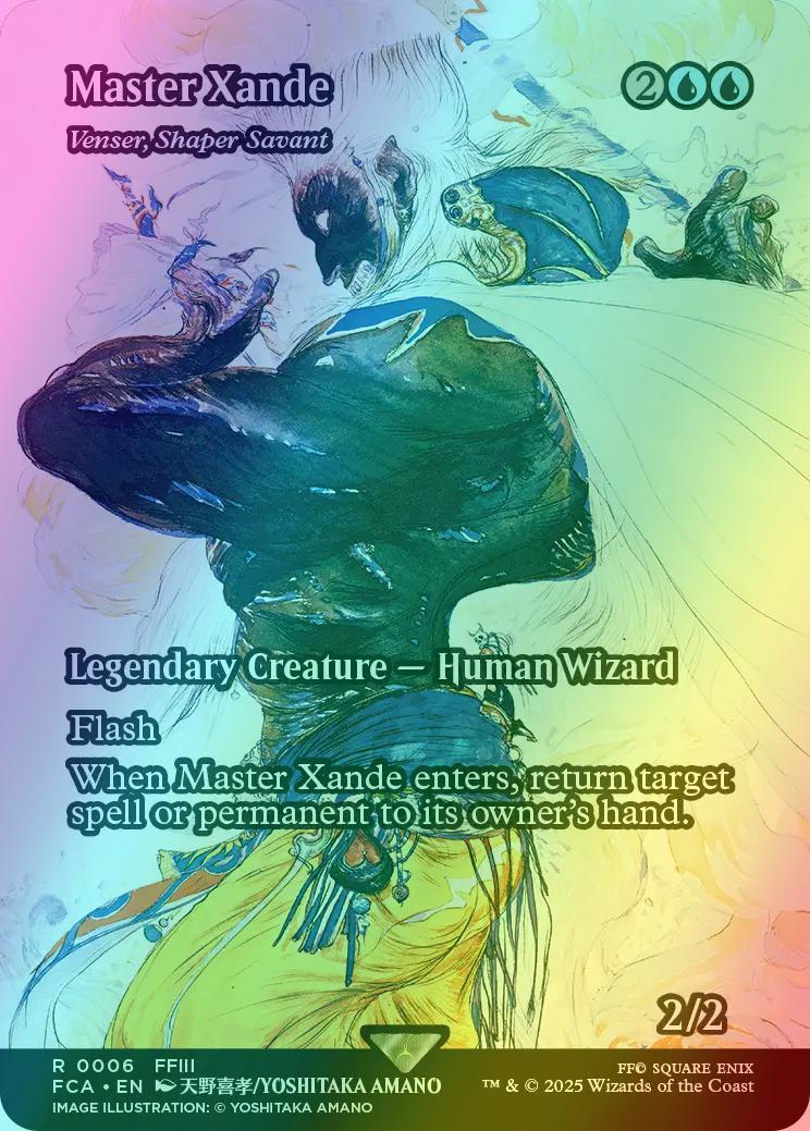 Master Xande - Venser, Shaper Savant [6] [Borderless] [FINAL FANTASY: Through the Ages] [Foil]
