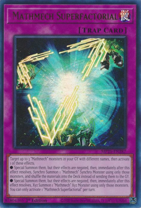 Mathmech Superfactorial - MP25-EN287 - Ultra Rare - 1st Edition