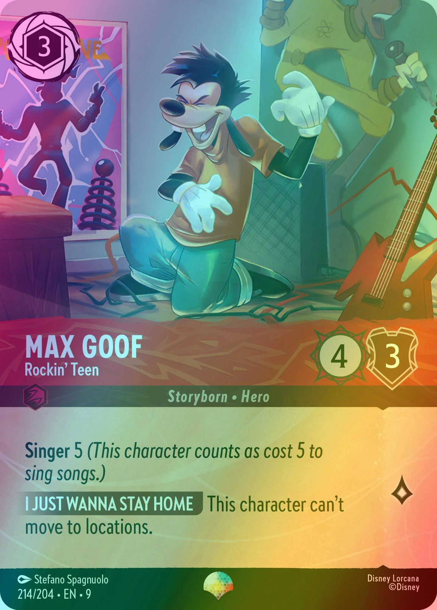 Max Goof - Rockin' Teen (Epic) - 214/204 [Fabled] [Holofoil]