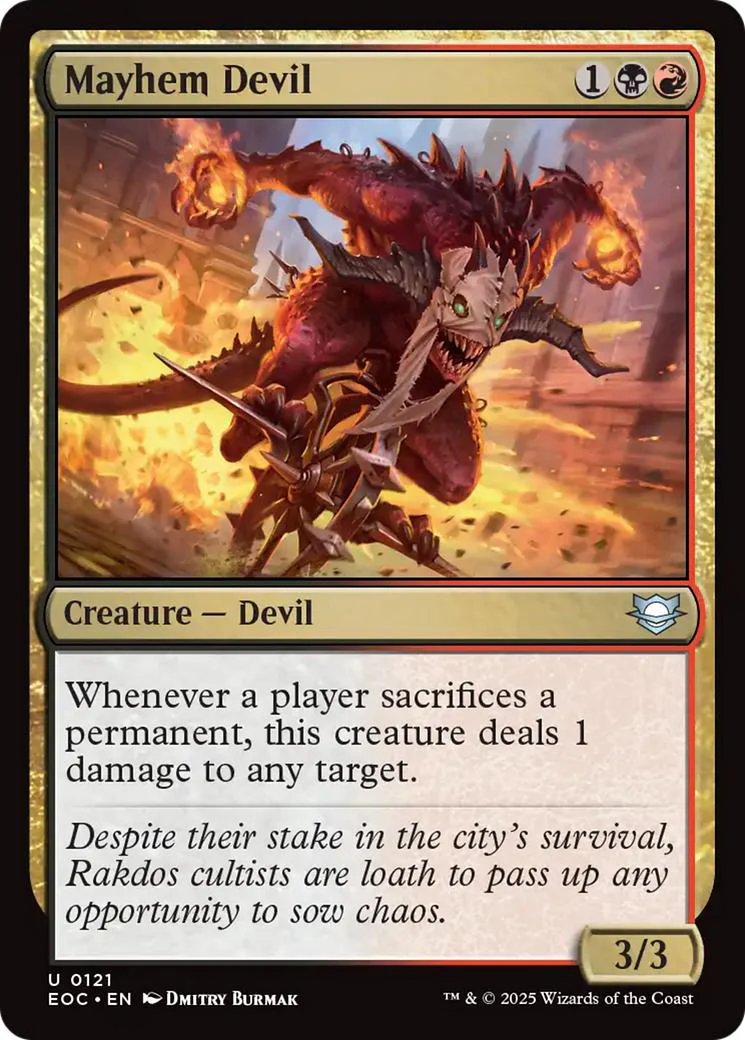 Mayhem Devil [121] [Edge of Eternities: Commander] [Non-Foil]