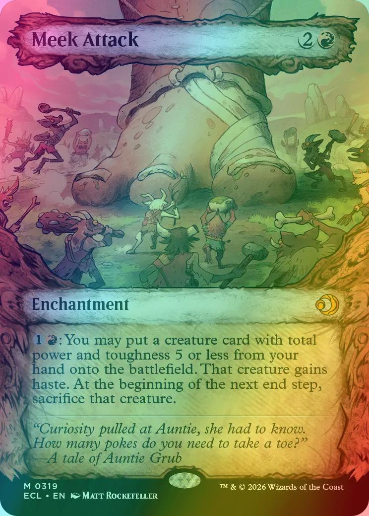 Meek Attack [319] [Fable Frame] [Lorwyn Eclipsed] [Foil]