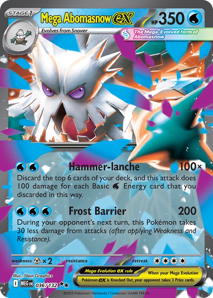 Mega Abomasnow ex - 036/132 - Double Rare [me01-036] [Ultra]