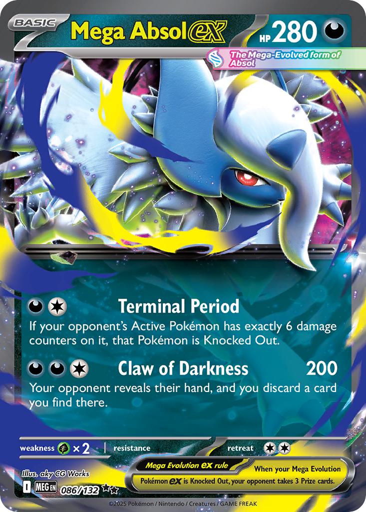 Mega Absol ex - 086/132 - Double Rare [me01-086] [Ultra]