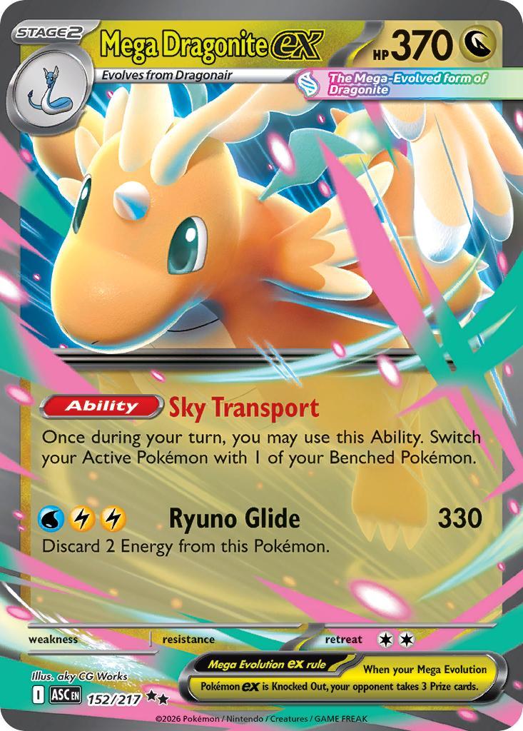 Mega Dragonite ex - 152/217 - Double Rare [me025-152] [Ultra]