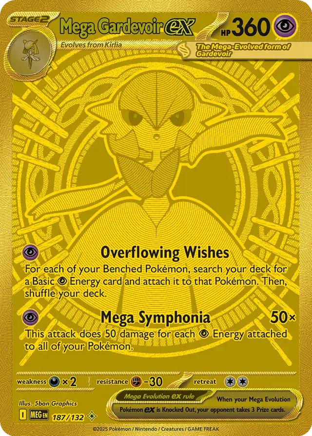 Mega Gardevoir ex - 187/132 - Mega Hyper Rare [me01-187] [Secret]