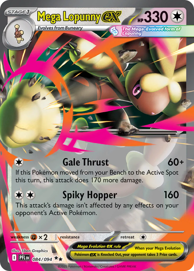 Mega Lopunny ex - 084/094 - Double Rare [me02-084] [Ultra]