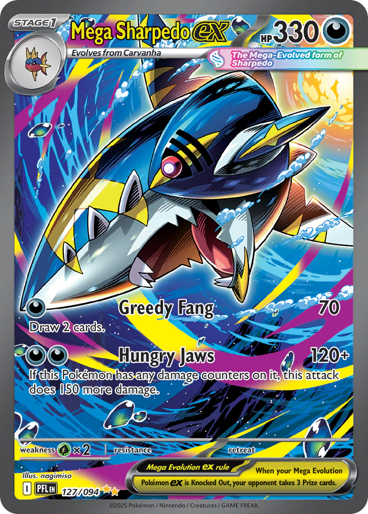 Mega Sharpedo ex - 127/094 - Special Illustration Rare [me02-127] [Ultra]