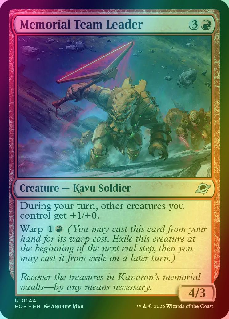 Memorial Team Leader [144] [Edge of Eternities] [Foil]