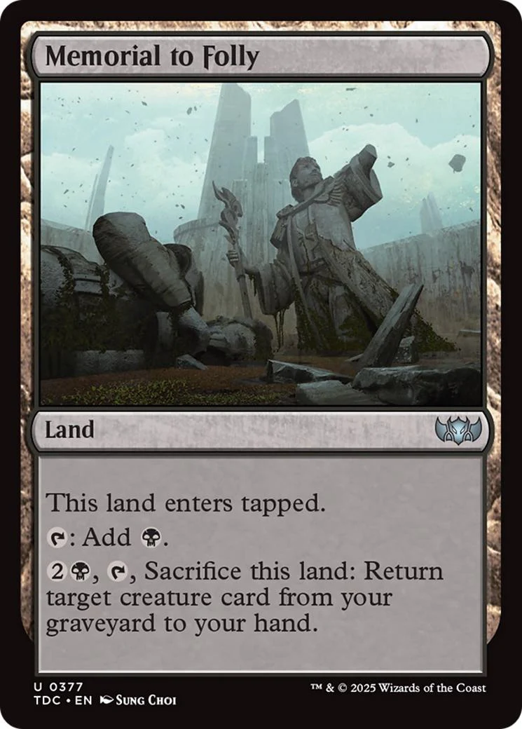 Memorial to Folly [377] [Tarkir: Dragonstorm: Commander] [Non-Foil]