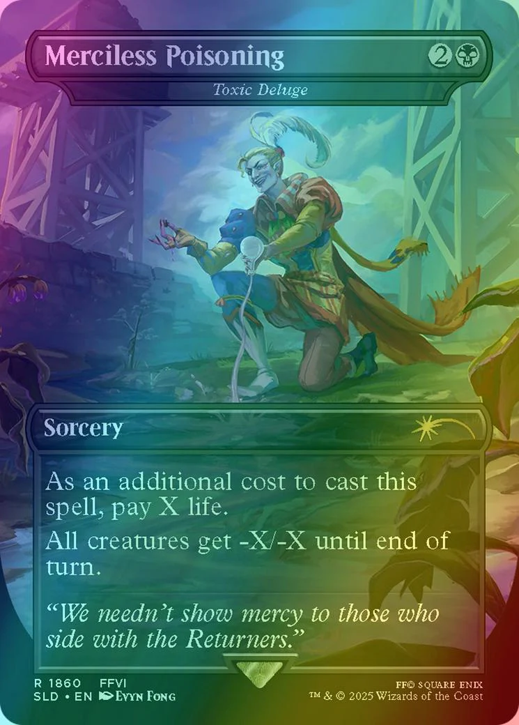 Merciless Poisoning - Toxic Deluge [1860] [Borderless] [FINAL FANTASY: Game Over] [Secret Lair Drop] [Foil]