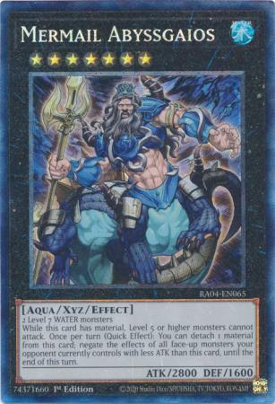 Mermail Abyssgaios - RA04-EN065 - Collector's Rare - 1st Edition