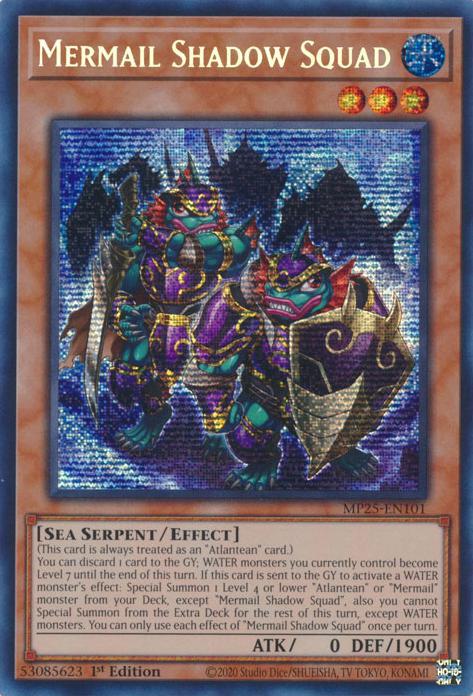 Mermail Shadow Squad - MP25-EN101 - Prismatic Secret Rare - 1st Edition