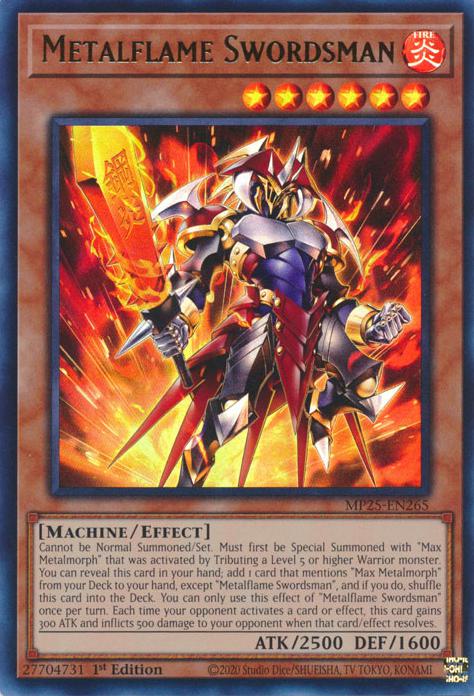 Metalflame Swordsman - MP25-EN265 - Ultra Rare - 1st Edition