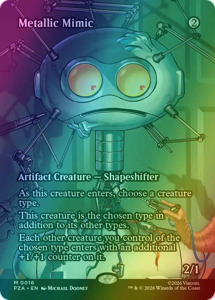 Metallic Mimic [16] [Borderless] [Teenage Mutant Ninja Turtles Source Material] [Foil]
