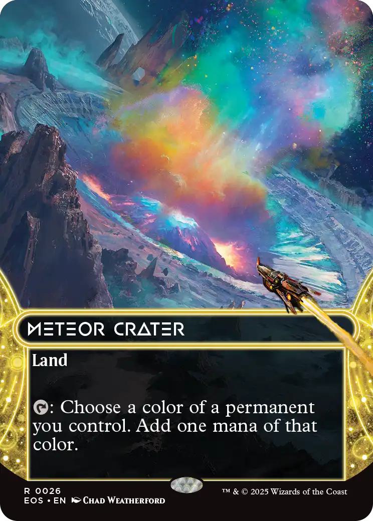 Meteor Crater [26] [Borderless] [Edge of Eternities: Stellar Sights] [Non-Foil]