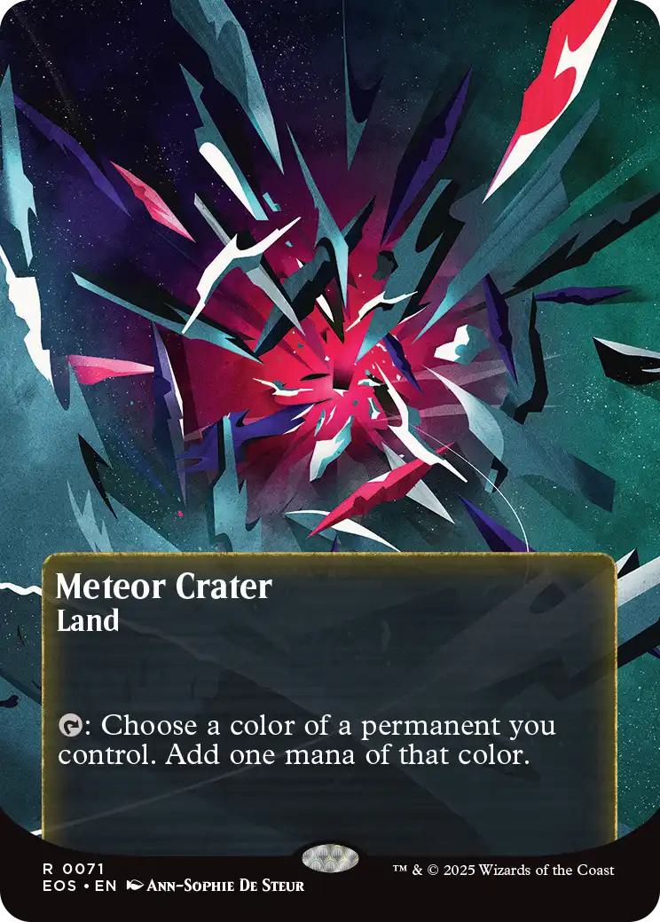 Meteor Crater [71] [Borderless] [Poster] [Edge of Eternities: Stellar Sights] [Non-Foil]